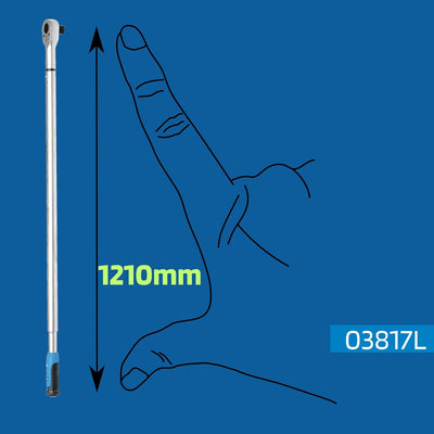 SW-Stahl 03817L Drehmomentschlüssel 3/4 Zoll 150-750 Nm I Antrieb Vierkant 3/4" Drehmomentschlüssel