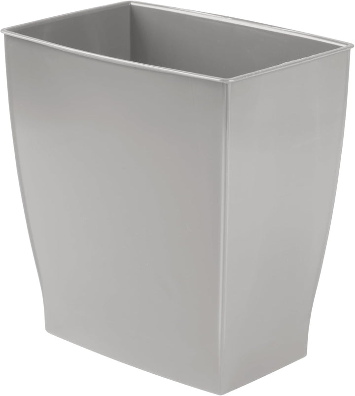 iDesign InterDesign Rechteckiger Spa-Abfalleimer, 11 Liter, grau, Gray, Grau