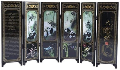 lachineuse Asiatische Dekoration, Bambus, Panda N/B, Non Applicable, Panda N/B