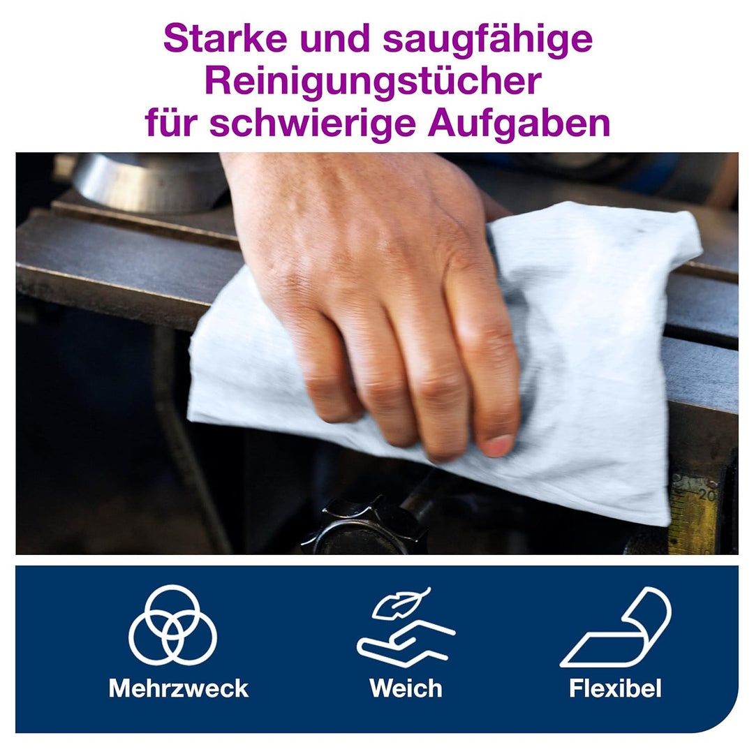 Tork Reinigungstücher Blau W1/2/3, Wiederverwendbar, 1 × 400 Tücher, 510237 1 x 152 m, 1 x 152 m