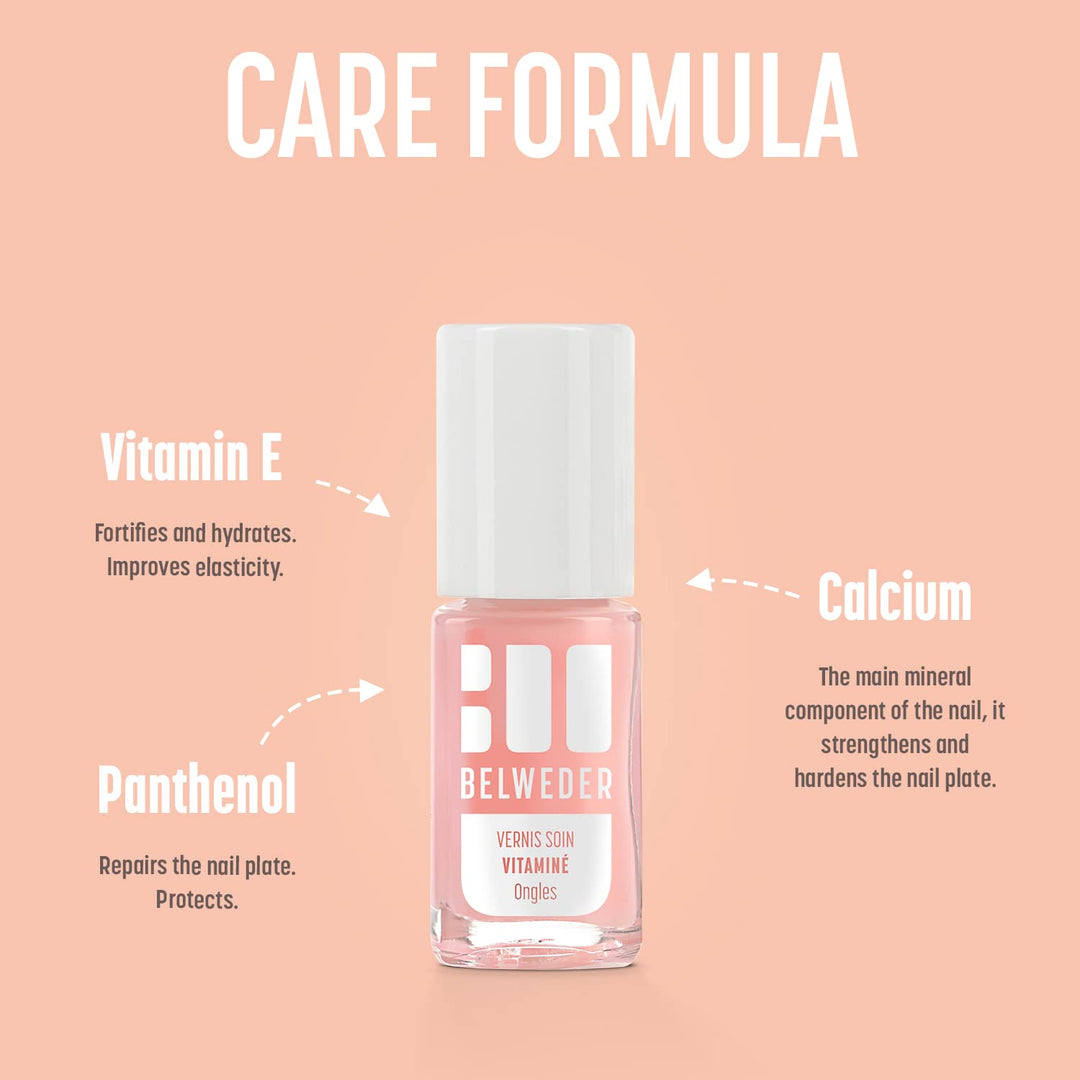BELWEDER - Nagelpflege Nagellack mit Vitamin E 2 x 7,5ml - Nagelpflege für Geschwächte und Trockene