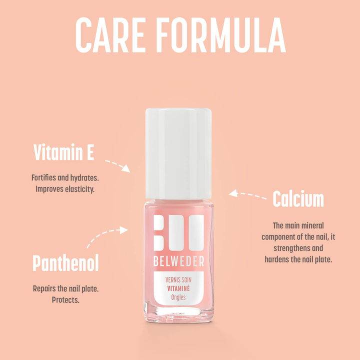 BELWEDER - Nagelpflege Nagellack mit Vitamin E 2 x 7,5ml - Nagelpflege für Geschwächte und Trockene