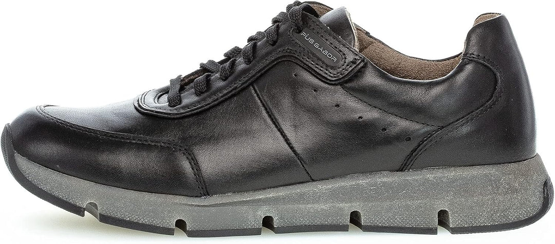 Pius Gabor Herren Sneaker,zertifiziertes Leder,Wechselfussbett,Superflex Sohle 40.5 EU Schwarz, 40.5