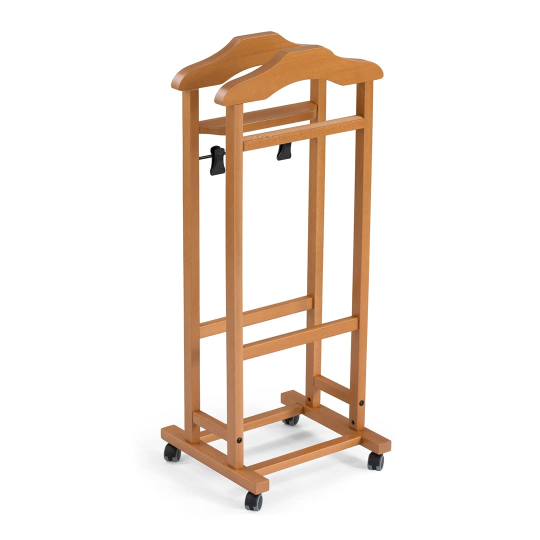 Arredamenti Italia 2003 MIXER Diener/Kleiderständer, massives Buchenholz, 46 x 105 x 37 cm, Kirsche,