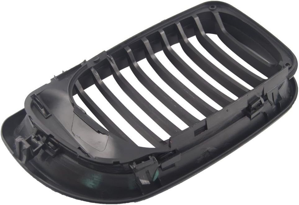 Ricoy Mattschwarzer Nierengrill für E46 3 Series 4 DOOR 4D 2002-2005 LCI Facelift (Mattschwarz) Schw