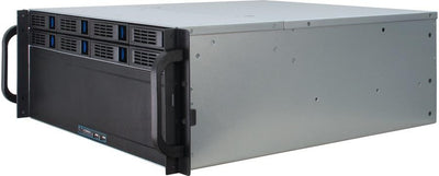 Inter-Tech 88887191 Case IPC Storage 4U-4408, o.PSU, Schwarz, Silber