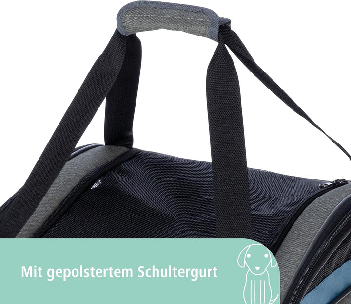 Autositztasche Vacation 44x35x30cm, grau/blau
