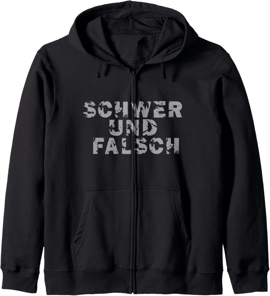 Kraftsport "Schwer und Falsch“ Gym Workout Fitness Kapuzenjacke
