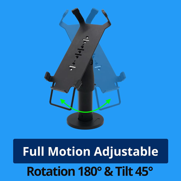 Stand PAX S80 Card Reader Payment Terminal, Swivels 180 ° and Tilt 45 ° 3M Adhesive Professional for