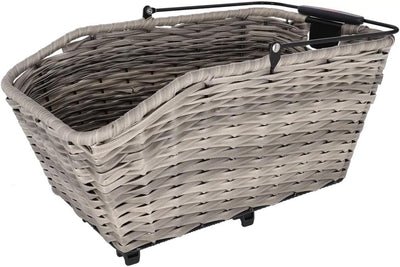 KLICKfix Structura GT Hinterradkorb mit KorbKlip Schilf Grau, Schilf Grau
