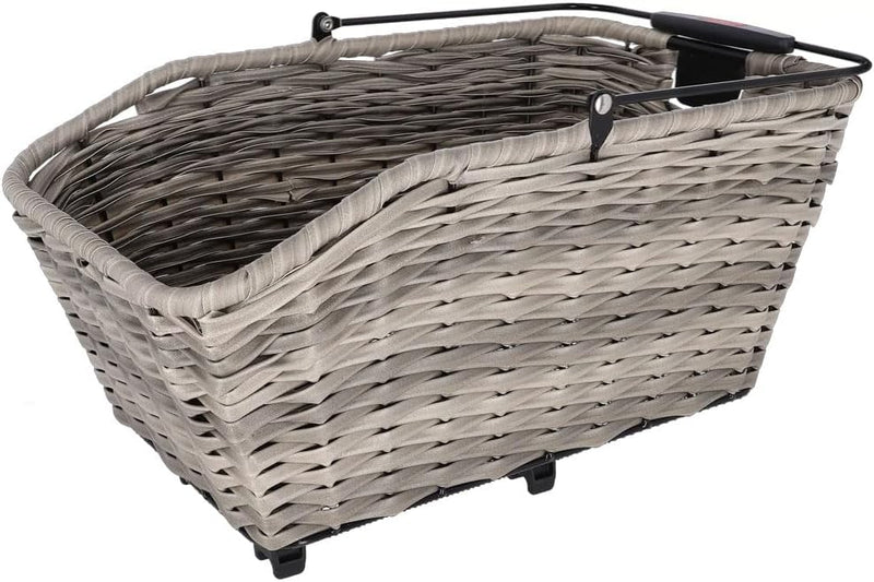 KLICKfix Structura GT Hinterradkorb mit KorbKlip Schilf Grau, Schilf Grau