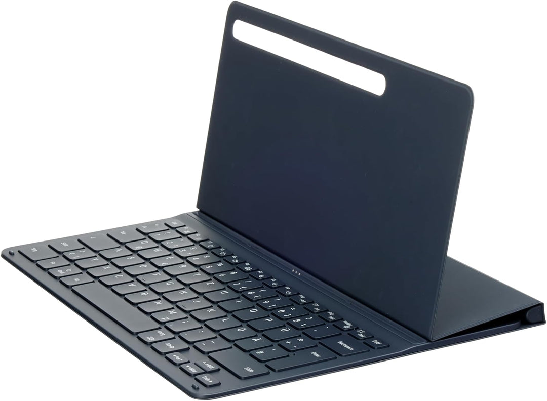 Samsung Book Cover Keyboard Slim EF-DT730 für das Galaxy Tab S7+ | Tab S7 FE, Black, 12,4 Zoll