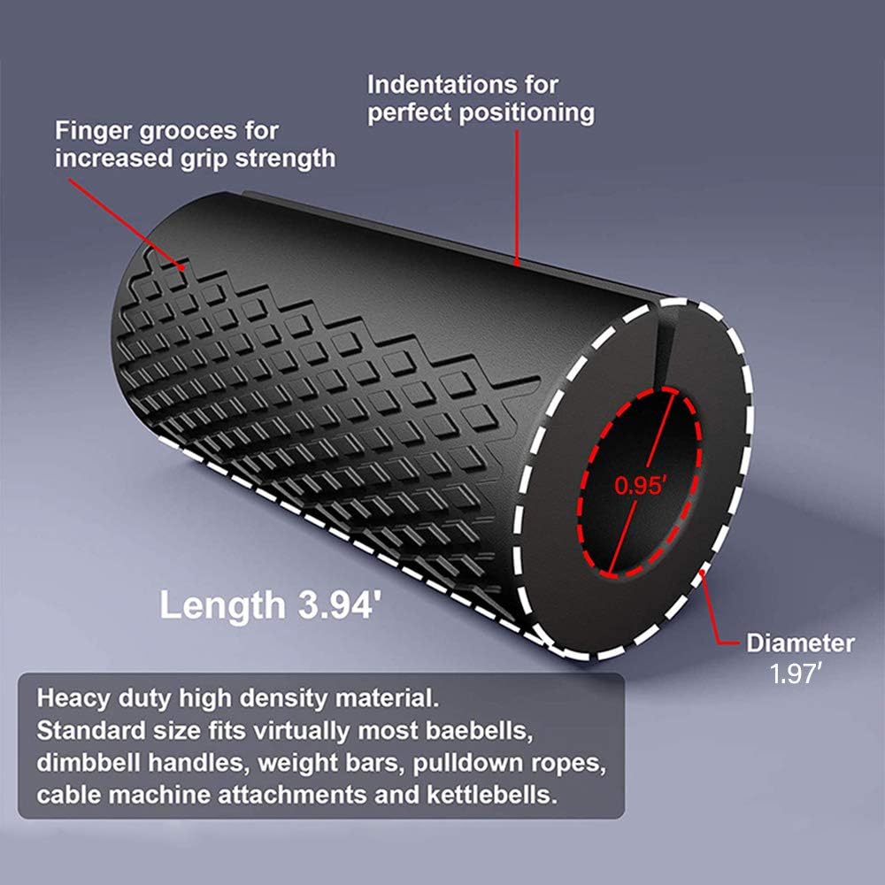 Laiiqi Grip Fat Bar, Hantel Fat Barbell Grip, Dicke Bar Griffe für Gewichtheben Fitness Bar Griff Si