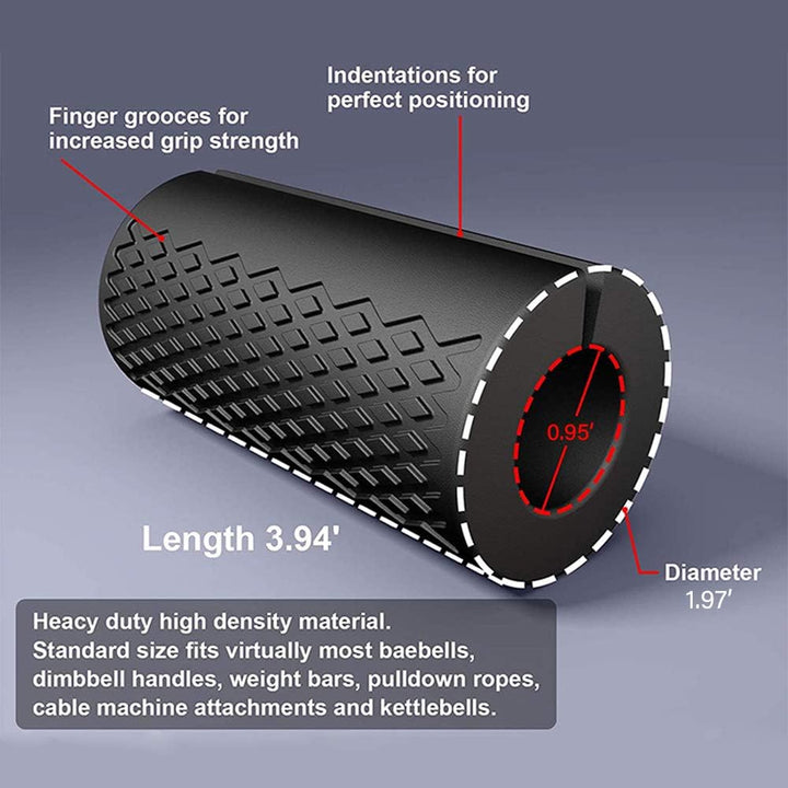 Laiiqi Grip Fat Bar, Hantel Fat Barbell Grip, Dicke Bar Griffe für Gewichtheben Fitness Bar Griff Si