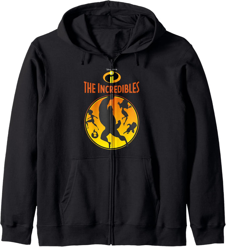 Disney Pixar Incredibles 2 Familien-Silhouette Kapuzenjacke
