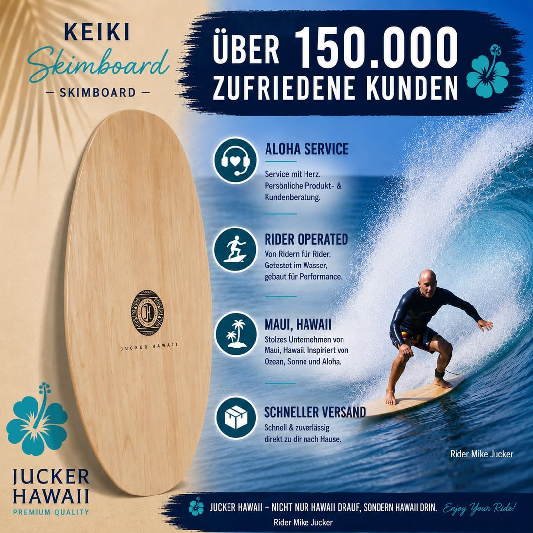 JUCKER HAWAII Skimboards PUNA, ULUA und KEIKI KEIKI PURE, KEIKI PURE