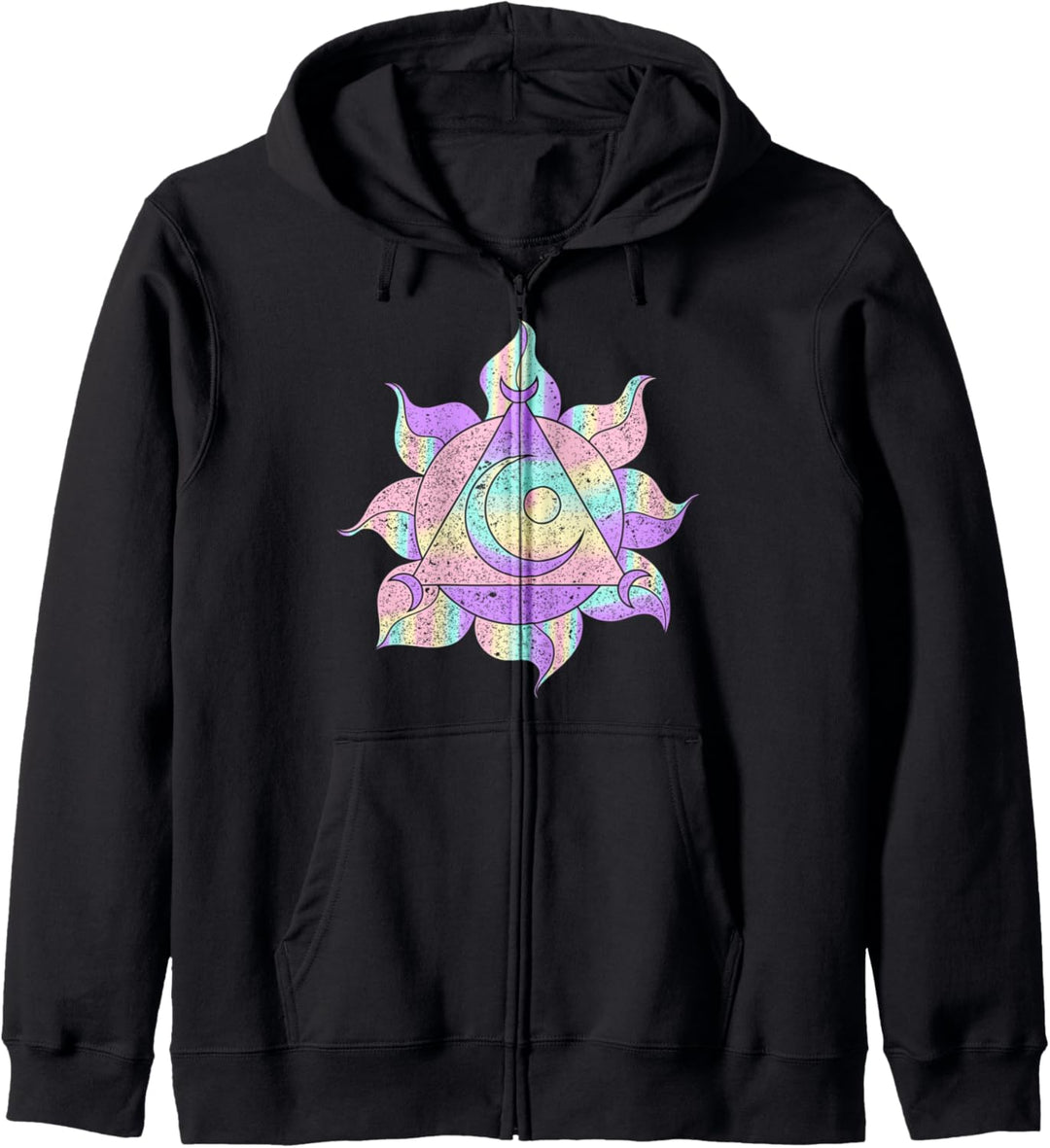 Boho Sonne Mond Wicca Hexe Okkultismus Pastel Goth Kapuzenjacke