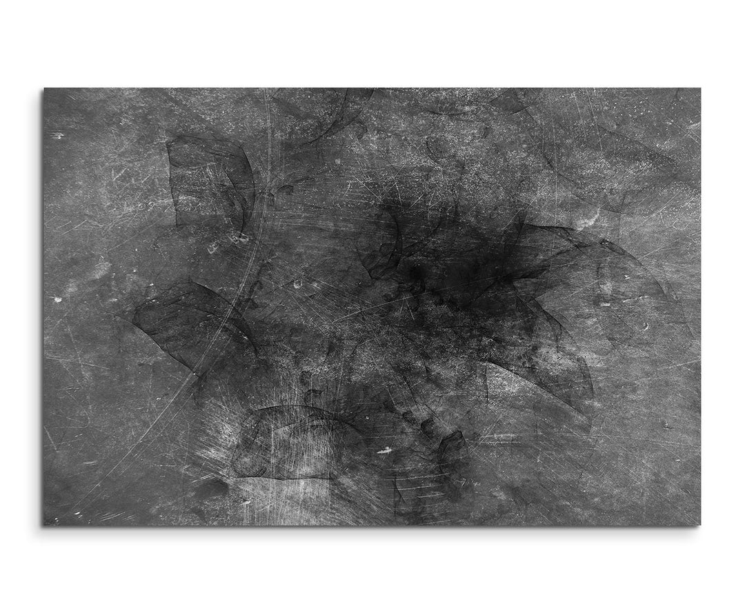 Sinus Art Abstrakt 1485-120x80cm SCHWARZ-Weiss Bilder - Wandbild Kunstdruck in XXL Format - Fertig A