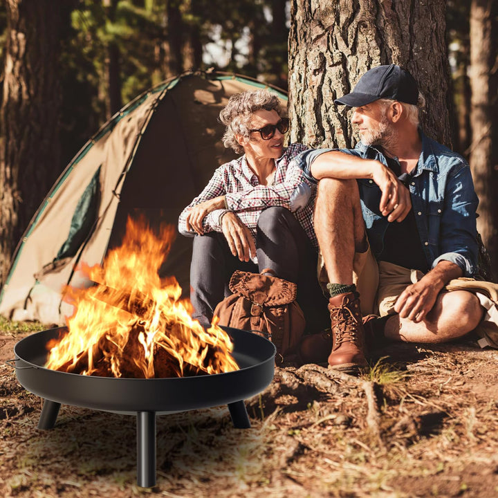 Vigevee feuerschale Ø82.5cm, feuerschalen für den Garten, feuerstelle Outdoor, für Camping, gartenfe