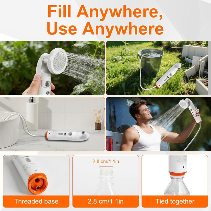 Bidet Po Dusche, Portable Bidet, Portable Travel Bidet Elektrisches, Peri Bottle mit 2.5 L Wassertan