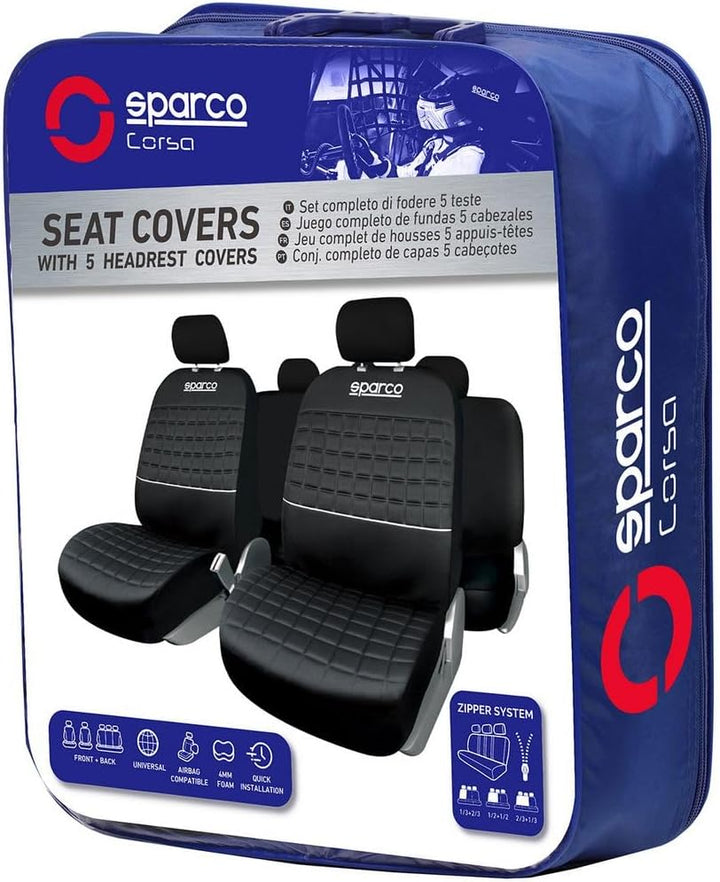 SPARCO SPC1042SV Satz Sitzbezüge, Grau