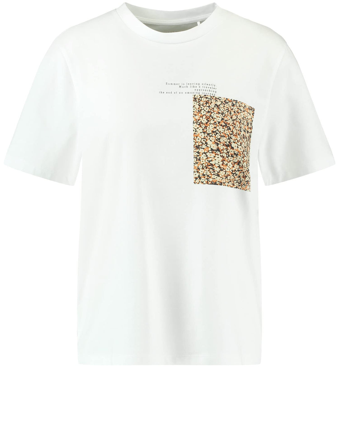 Taifun Damen T-Shirt 38 White Gemustert, 38 White Gemustert
