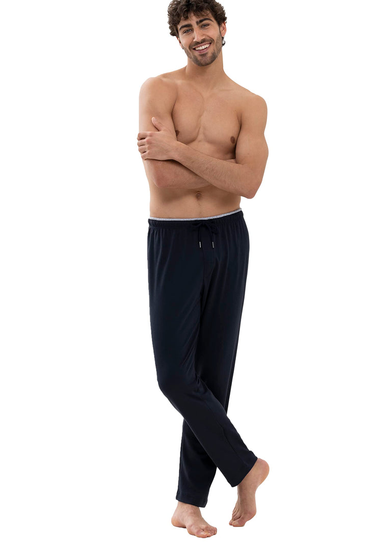 Mey Herren Pyjamahose - Homewearhose mit Komfortbund und langem Bein - Serie N8TEX 2.0-31140 S Indig