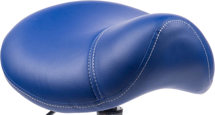 1stuff® Sattelhocker Sattelstuhl MULY - Sitzhöhe bis ca. 74cm - ergonomischer Rollhocker Bürohocker