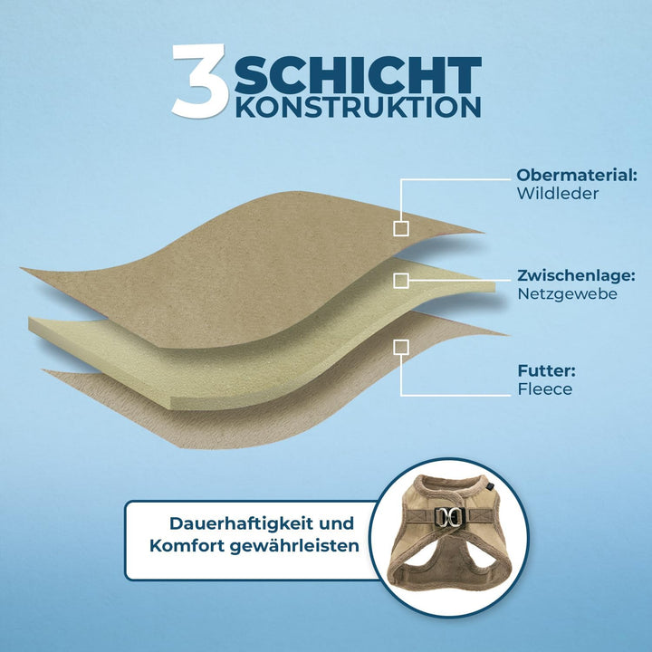 Voyager Step-In Plüsch-Hundegeschirr by Best Pet Supplies - Step-In-Westengeschirr für kleine und mi