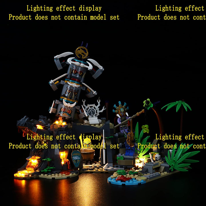GEAMENT Licht-Set Kompatibel mit Lego NINJAGO Das Dorf der Wächter (The Keepers'Village) - Beleuchtu