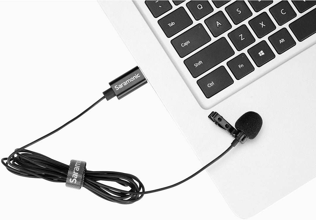 Saramonic Lavalier-Mikrofon mit USB-A-Anschluss für Computer mit 6,56 Zoll (2 m) Kabel (SR-ULM10)