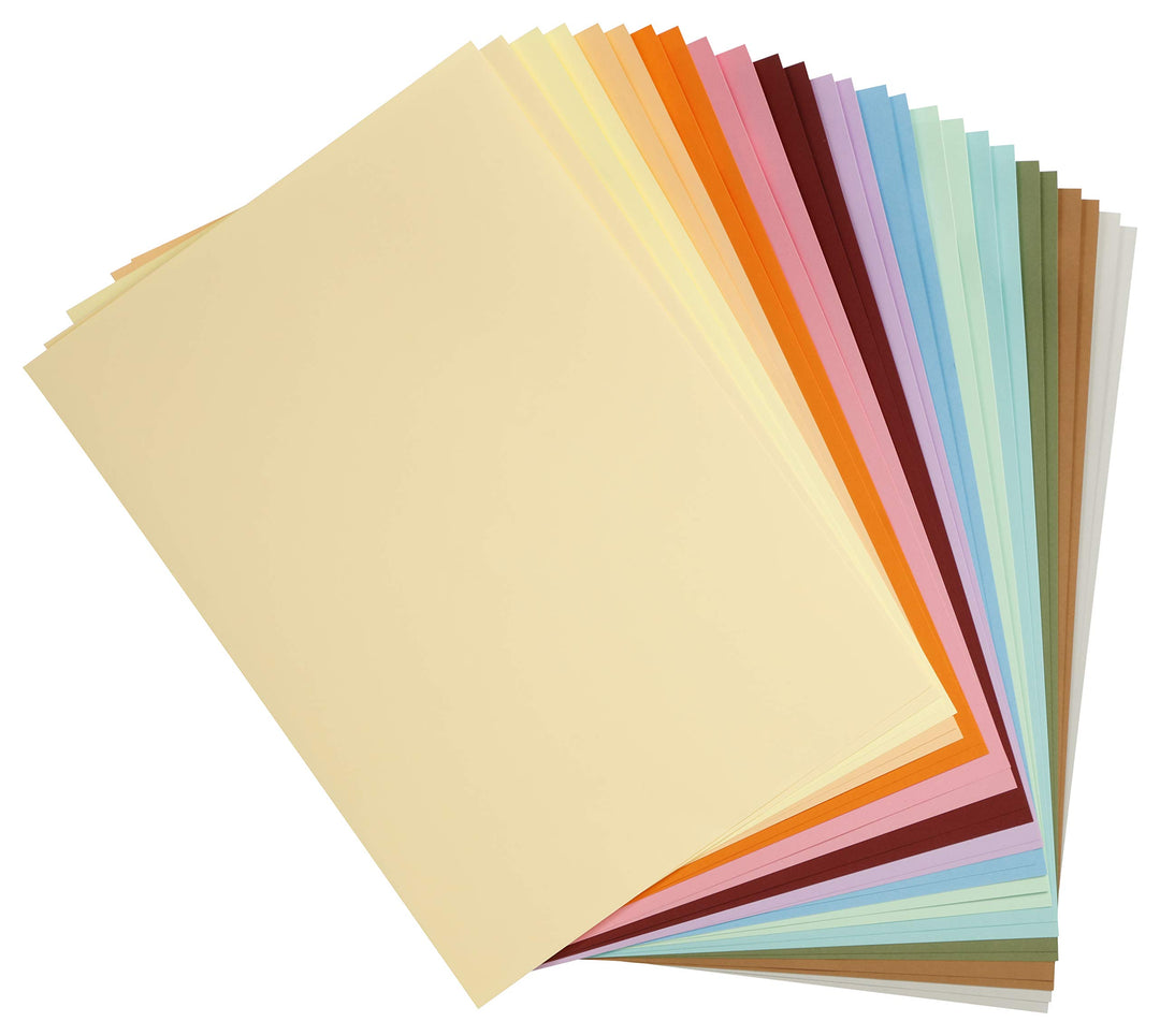 Maya glattem Karton, A1, 185 g-pastel colours-2 Pack von 14 Blatt, Papier, mehrfarbig, 59,4 x 84 x 0