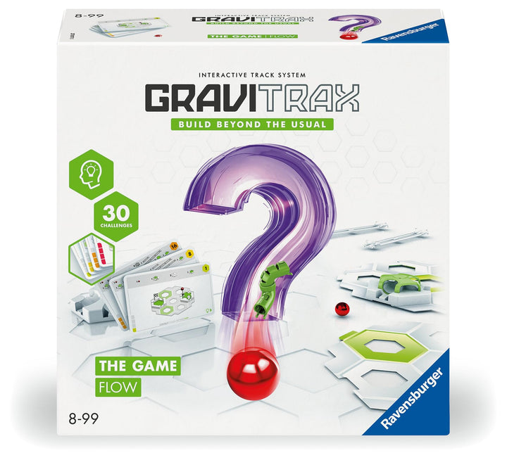Ravensburger GraviTrax The Game Flow - Logikspiel für Kugelbahn Fans, Konstruktionsspielzeug für Kin