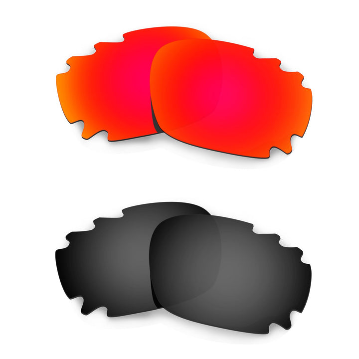HKUCO Replacement Lenses For Oakley Racing Jacket (Asian Fit) Vented - 2 pair