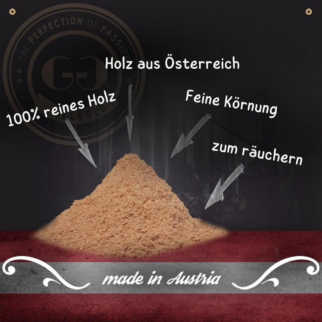 GRILLGOLD Räuchermehl Wood Smoking Dust. Zum räuchen und kalträuchern von Fisch, Fleisch und Gemüse