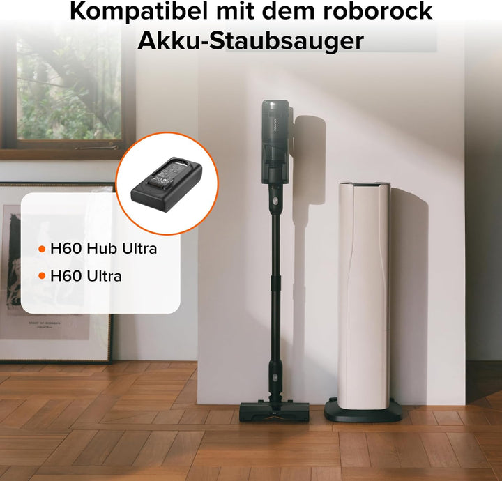 Original roborock 8 * 2964 mAh Lithium-Ionen-Akku mit hoher Kapazität, kompatibel mit Roborock H60 H