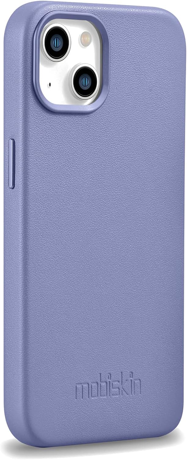 Mobiskin Hülle kompatibel mit Apple iPhone 14 Plus (6,7 Zoll), Handyhülle mit echtem Leder, Case, Sc