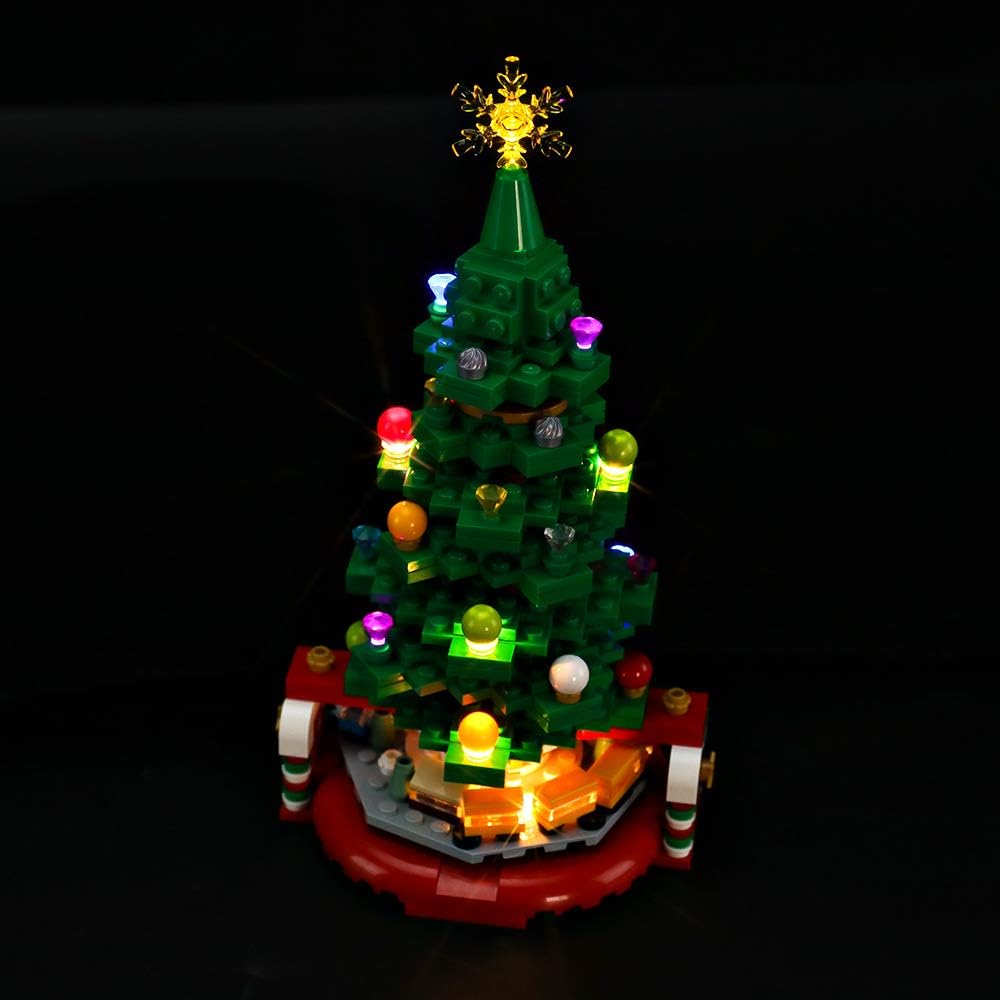 BRIKSMAX Led Beleuchtungsset für Lego Weihnachtsbaum,Kompatibel Mit Lego 40338 Bausteinen Modell - O