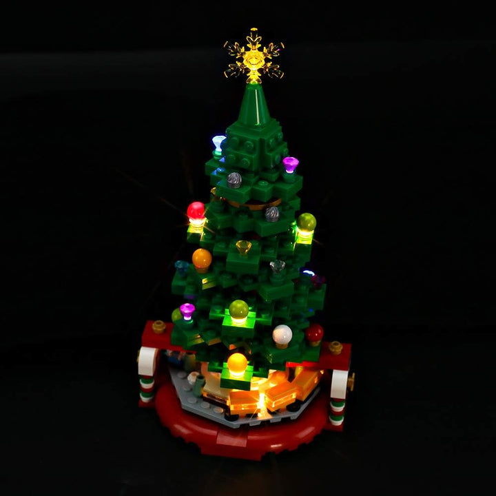 BRIKSMAX Led Beleuchtungsset für Lego Weihnachtsbaum,Kompatibel Mit Lego 40338 Bausteinen Modell - O