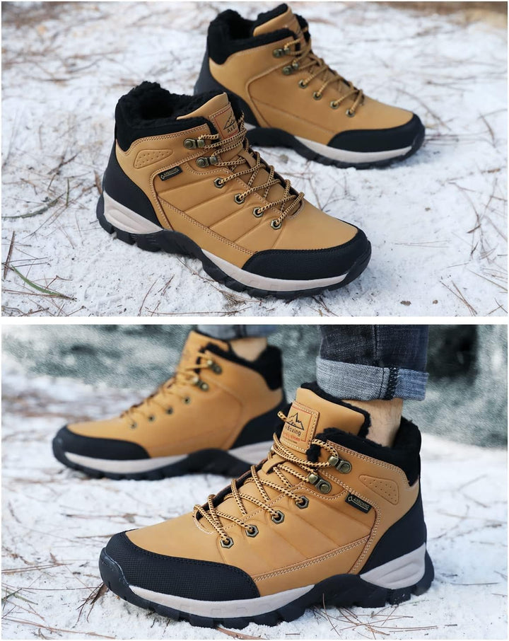 ARRIGO BELLO Winterschuhe Herren Winterstiefel Wanderstiefel Trekking Stiefel Gefüttert Warm Rutschf