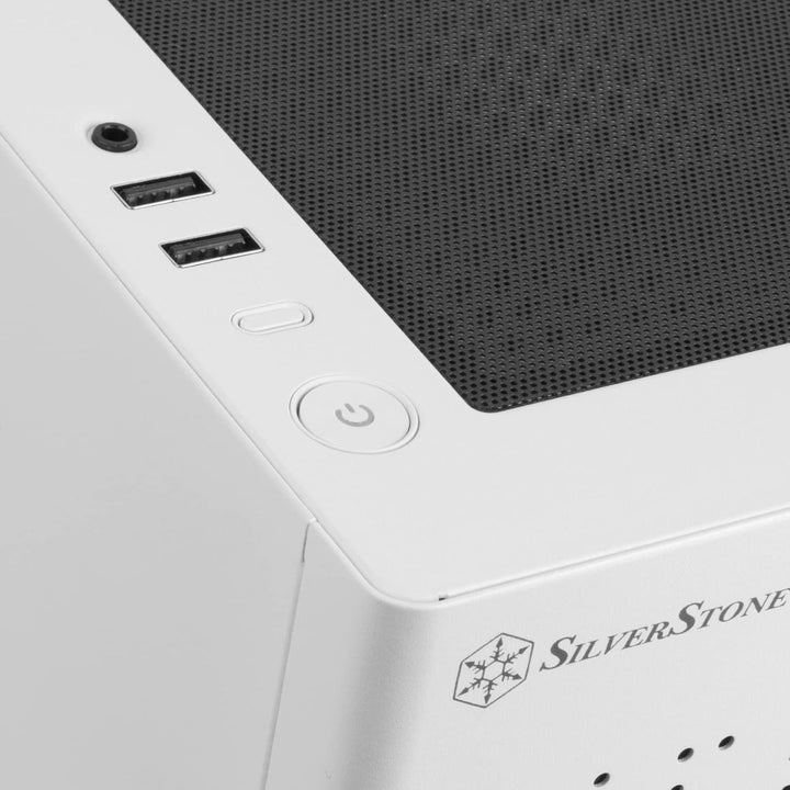 SilverStone Technology SUGO 16, weiss, Mini-ITX-Cube-Gehäuse ganz aus Stahl, SST-SG16W (weiss)