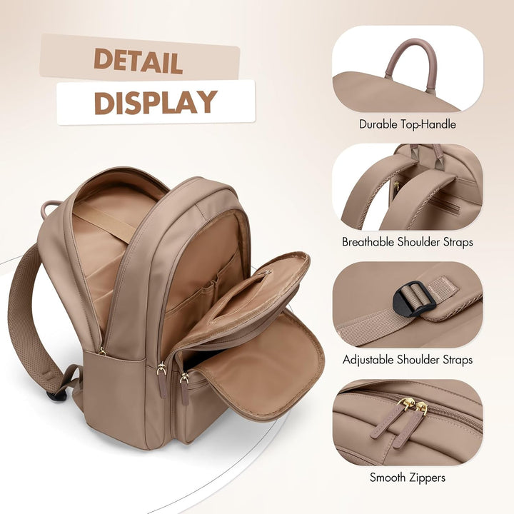 GOLF SUPAGS Gross Arbeitsrucksack Damen, Wasserdicht Laptop Rucksack mit Laptopfach, Multifunktional