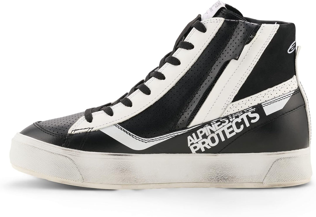 Alpinestars Stella Stated Flair Damen Motorrad Schuhe, schwarz/weiss, 8 Schwarz Weiss 41 EU, Schwarz