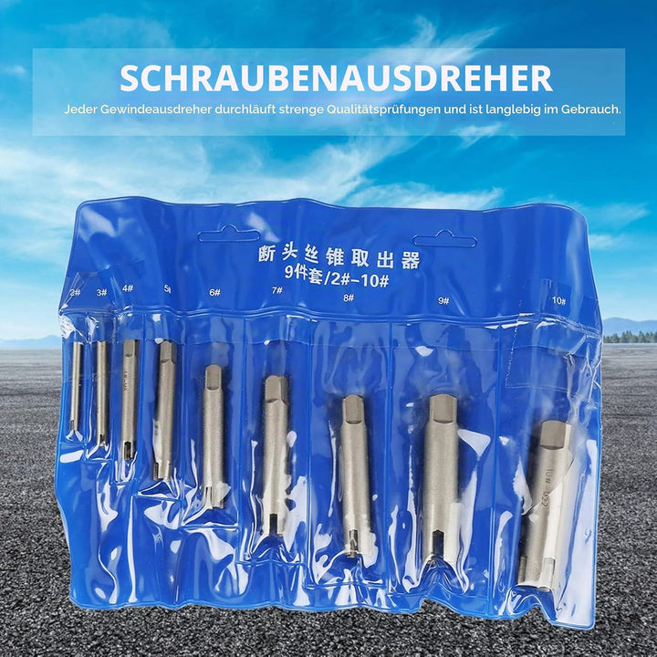Gebrochener Gewindebohrer aus Schnellarbeitsstahl Gebrochener Schraubenabzieher Schraubenabzieher A