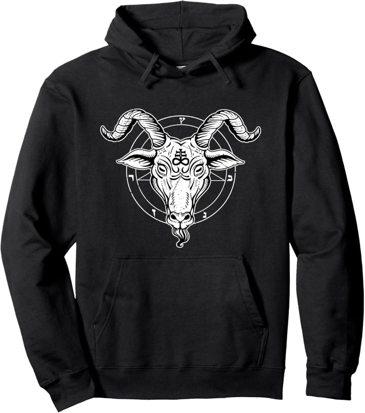 Satan Pentagramm Geschenk Okkulter Satanischer Teufel Pullover Hoodie