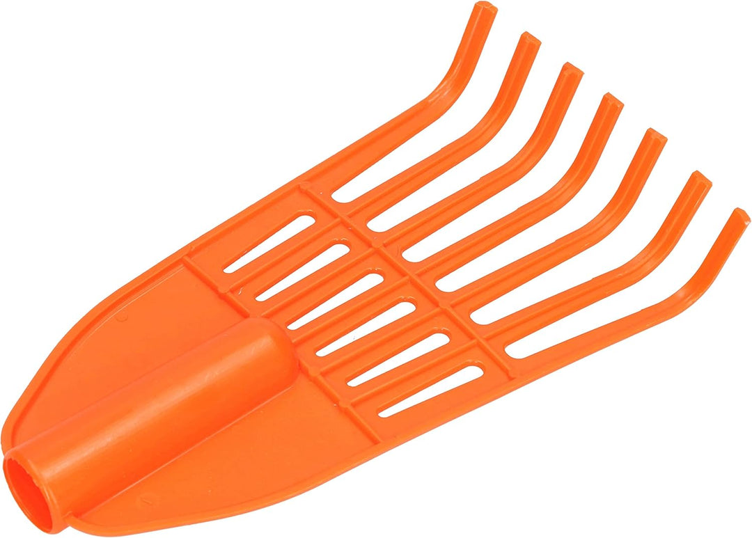 KOTARBAU® Fächerbesen 7 Zinken aus Kunsstoff mit Aluminiumstiel Aluminiumstiel 7 Zinken, Aluminiumst