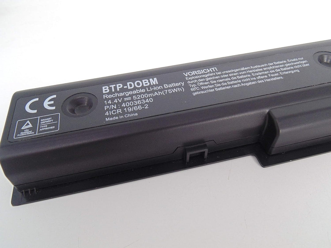 FengWings® 14,4V 5200mAh BTP-DOBM Akku BTP-DNBM BTP-D0BM Laptop Akku für Medion akku E7218 MD97872 M