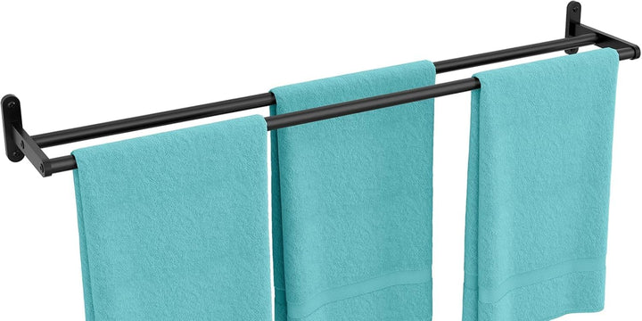 YUMORE Handtuchhalter Doppel 80CM Handtuchstange Wand Edelstahl Badetuchhalter 2 Stangen Badezimmer