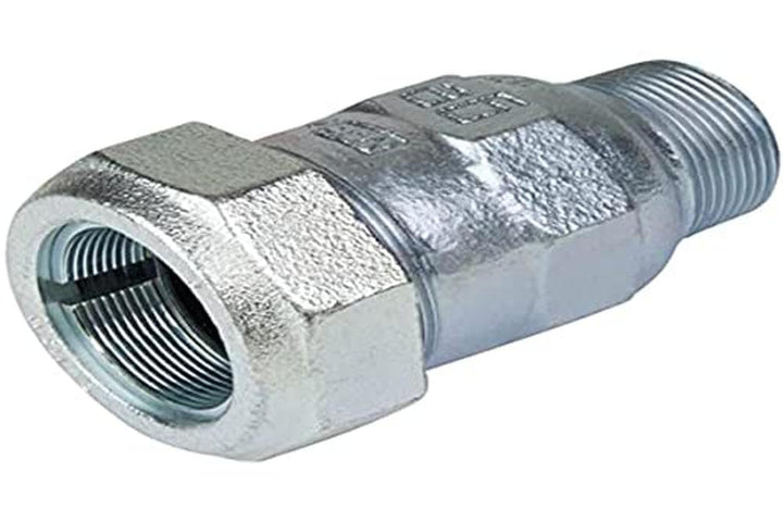 Gebo Armaturen 01.150.00.05 x Gebo Temperguss-Klemmverbinder A x48,3mm, Clear, 1 1/2 Zoll AG x 48.3