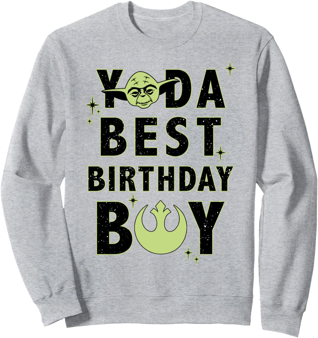 Star Wars Yoda Best Birthday Boy Rebel Logo Sweatshirt